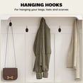thumbnail image 4 of HOMCOM Hall Tree with Shoe Storage, Coat Rack with Shoe Bench, White, 4 of 9