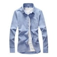thumbnail image 2 of pstuiky Mangas cortas para hombre, Camiseta informal de manga corta con botones y solapa de color liso para hombre camisas casuales para hombre xxl, 2 of 3