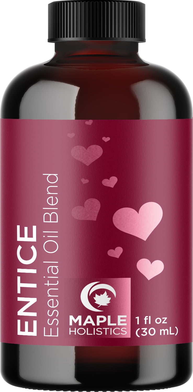 Entice Lavender Essential Oil Blend - Pure Romantic Essential Oils for Diffusers and Undiluted Aromatherapy Oils for Couples with Palmarosa Sage and Ylang Ylang, 1 fl oz