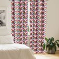 thumbnail image 2 of Ambesonne Dog Lover Curtains, Colorful Crystals, Pair of 28"x84", Multicolor, 2 of 5