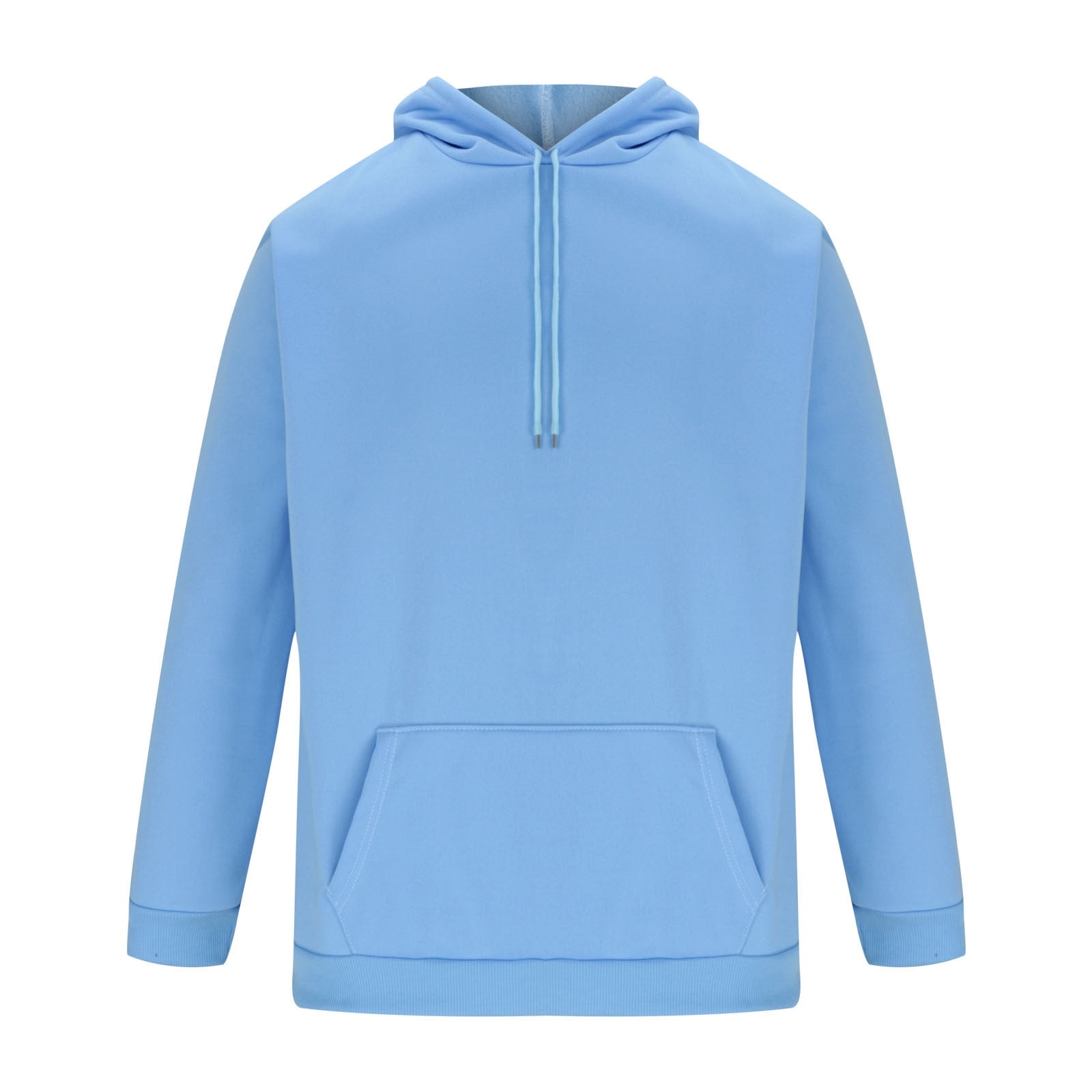 HOMADLES Mens Pullover Hoodie Casual Solid Outdoor Hiking Long Sleeve Hoodies for Men Hooded Sweatshirts with Pocket, Blue 3XL