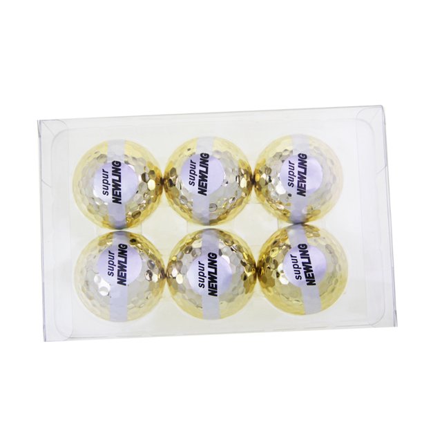 Naiovety Pelotas de golf Fancy Portable Match Opening Sports Practice Ball in Box Packages como regalos perfectos para eventos deportivos Ceremonias Golf 6 piezas en una caja Naiovety OD003017-03B