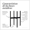 thumbnail image 2 of Maceta Cilindro Gris Moderna Base De Metal Negra Interior/ext. Macetas y Maceteros Estilo moderno, elegante y minimalista., 2 of 4