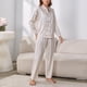 thumbnail image 3 of Gibobby Pijama de algodón para mujer Pijamas populares cómodos femeninos de la Pijamas de seda personalizados de la mujer(A,XL), 3 of 4