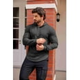 thumbnail image 3 of COOFANDY Men's Muscle Fit Long Sleeve Athletic Gym Pullover Workout Sweatshirts Hoodies, 3 of 10