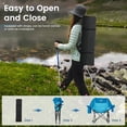 thumbnail image 5 of Slsy Oversized Rocking Camping Chair, Fully Padded Patio Chair with Cooler Bag and Side Pocket, High Back Portable Lawn Recliner Rocker Chairs for Camp, Patio, Supports 400 lbs, 5 of 11