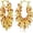 Ruby, variant on SNGIA 18K Gold Plated Chunky Twisted Open Hoop Earrings for Women with 18K Gold Plated, CZ Accent