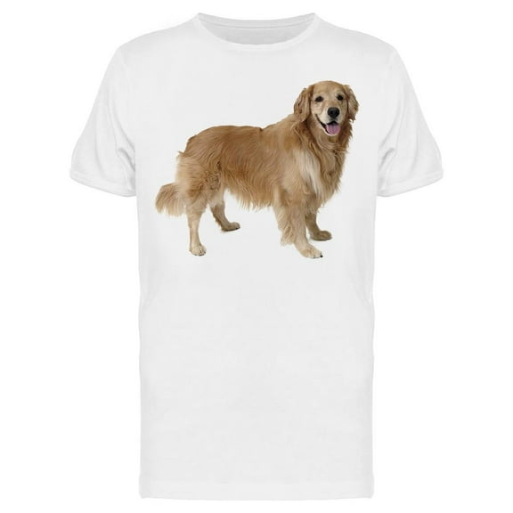 Golden Retriever Standing Look T-Shirt Men -Image by Shutterstock, Male Large