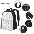 thumbnail image 3 of Easygdp Funny Chicken Mochila para Niños y Niñas con Set de Caja de Almuerzo y Estuche para Lápices 3 en 1, Mochila Escolar Estampada para Adolescentes, 3 of 7