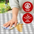 thumbnail image 6 of Sorfey Fitted Picnic Table Cover Checkered Rectangle Stretchable Tablecloth, Gray 36"x 96", 6 of 6