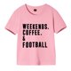 thumbnail image 1 of Gibobby Blusa Manga Larga Niñas Camisetas con estampado de de Rugby de manga corta para niños y niñas, ropa de moda （Rosa， 4-5 Años), 1 of 3