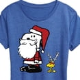 thumbnail image 3 of Peanuts - Christmas - Santa Snoopy - Women's Short Sleeve Graphic T-Shirt, 3 of 5