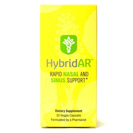 Hybrid Remedies HybridAR Rapid Nasal and Sinus Support - 30 Veggie