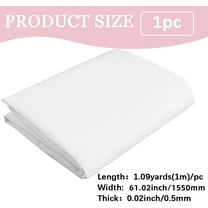 1.55 x 1M Non-Slip Tufting Cloth Backing Fabric White PVC Vinyl Round Dot Pad Primary Rug Tufting Keep in Place Final Fabric for DIY Craft Making Carpets Seat Cushion Punch Accessories