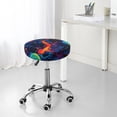 thumbnail image 7 of Hirioo Neon City Map for Round Bar Stool Seat Covers Washable Stool Cushion Slipcover Elastic Bar Chair Covers for 12-14 Inch Chair-12 inch, 7 of 7