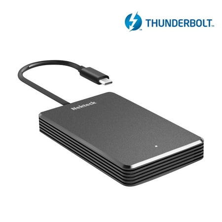 [Certified] Nekteck 480GB Thunderbolt 3 SSD NVME Hard Drive, External Hard Disk Speed Up to 2300 MB/s Read (Not Compatible with
