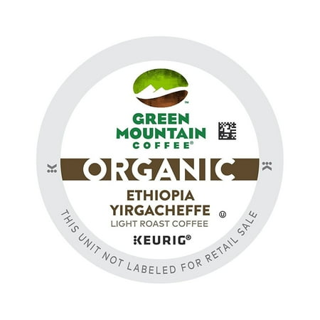 Green Mountain Coffee Organic Ethiopia Yirgacheffe, K-Cup Portion Pack For Keurig Brewers (24 Count)