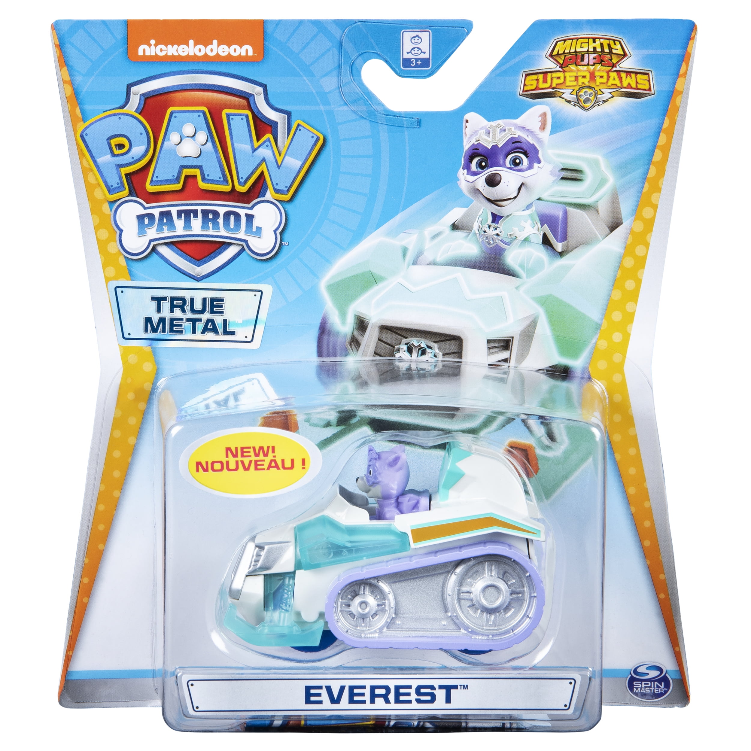 PAW Patrol, Metal Mighty Everest Super PAWs Collectible Vehicle, Classic Series 1:55 Scale - Walmart.com