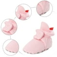 thumbnail image 5 of newwalpole Infant Baby Boy Girl Cozy Fleece Bootie Newborn Stay On Slipper Winter Warm Gripper Non-Slip Crib Shoes Light Pink for Size 5.5, 5 of 7