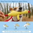 thumbnail image 3 of Juguetes para perros para masticadores agresivos, juguetes de ganso, juguetes de felpa con sonido crujiente, juguetes de masticar interactivos, 3 of 7