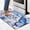 Blue, variant on Butterfly Floral Kitchen Rugs 2 Piece Farmhouse Kitchen Mats Cushioned Anti Fatigue, Non Slip Washable Kitchen Mats for Floor White Daisy Kitchen Floor Comfort Mats, 18'''' x 30'''' 18'''' x 48''''