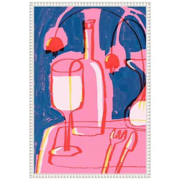 Amanti Art Neon Still Life No 4 Framed Canvas Wall Art Print