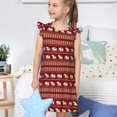 thumbnail image 4 of Balery Elephant Camisón de princesa para niñas, pijama de algodón con mangas abullonadas, suave y bonito.-XX-Large, 4 of 6