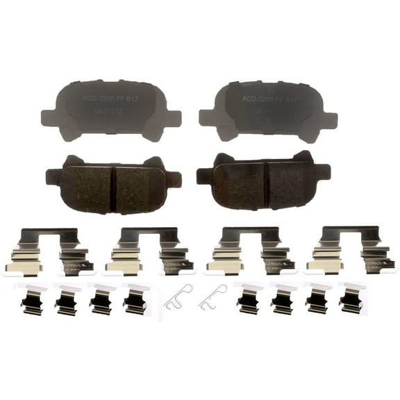 ACDelco Silver Ceramic Rear Disc Brake Pad Set 14D828CHF1 Fits select: 2000-2006 TOYOTA CAMRY, 2000-2007 TOYOTA AVALON