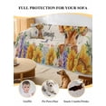 thumbnail image 4 of Spring Cow Couch Cover for Dogs, Summer Sunflower Botanical Rustic Washable Sofa Covers Slipcover for Pets Dogs Futon Cover, Couch Recliner Covers, Oversized Chair Slipcover 71"x91", 4 of 9