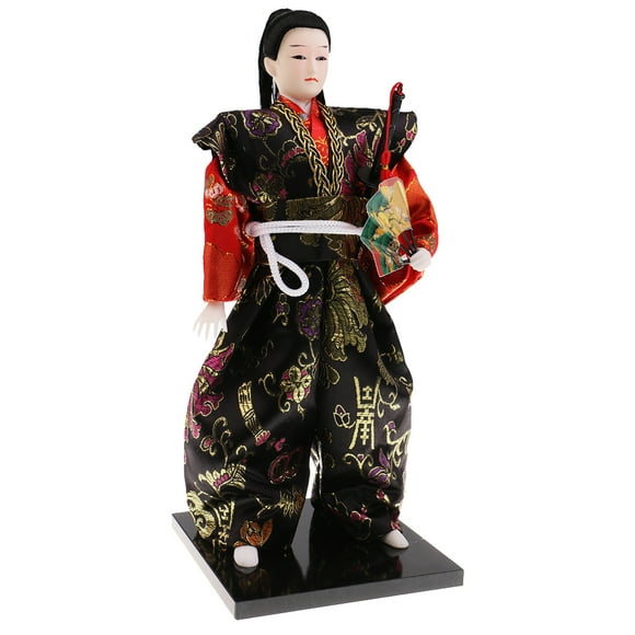Japonés Samurai Muñeca Artes Artesanales Humanoide Muñeca Regalo de Decoración de La Oficina en Casa