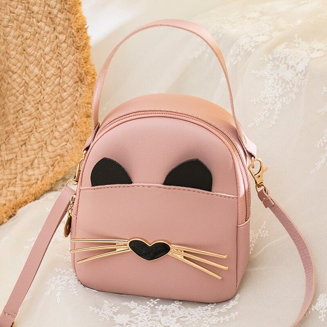 Mini mochila cruzada de cuero PU para mujer, bolso de hombro para teléfono con tarjeta Simple, mochilas escolares pequeñas lindas para niñas Fivean unisex
