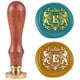 thumbnail image 1 of Sello de cera con la letra E y emblema de león de 1 pulgada. Sello de cera con cabeza de latón extraíble y mango de madera., 1 of 9