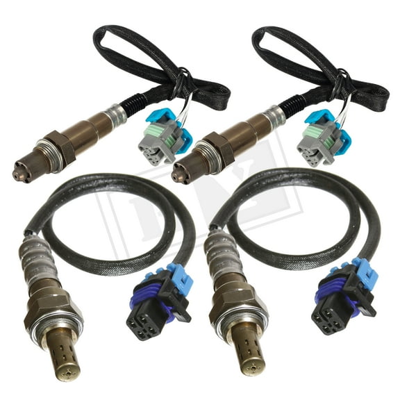 Ruiya 4Pcs Upstream & Downstream For 2006 2007 Chevrolet Avalanche 1500, Silverado 1500, Tahoe, 2006 2007 GMC Sierra 1500 02 Oxygen Sensor