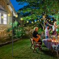 thumbnail image 2 of Yescom 2 Packs 10 Ft String Light Pole for Hanging String Lights Metal Pole Aluminum Patio Backyard Party Decoration, 2 of 9