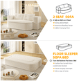 thumbnail image 4 of Timbernest 78.7" Convertible Sofa Bed, Folding Sleeper Sofa, Full Mattress Couch with 2 Pillows, 2-in-1 Blanket, Beige, 4 of 12