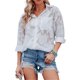 thumbnail image 3 of SAYOO Camisas elegantes para mujer, blusa de gasa con botones de manga larga de jacquard de color puro SAYOO  S M L XL XXL, 3 of 9