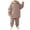 Brown, variant on OJSFQUFP Thickened and Winter Sports Suit for Boys and Girls Casual Pullover Hoodie Long Pants Two Piece Set