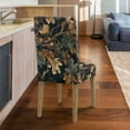 thumbnail image 4 of COEQINE Parsons Chair Slipcovers Set of 2, Stretch Removable Dining Chair Covers Machine Washable, Polyester Spandex Universal Fit Chair Protector for Dining Chairs, Camo Hunting Maple Leaves, 4 of 7