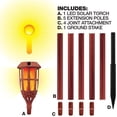 thumbnail image 3 of Shawshank LEDz 8066724 57 in. Blazing LED Metal Flickering Flame Bamboo Torch, Amber - Pack of 12, 3 of 9
