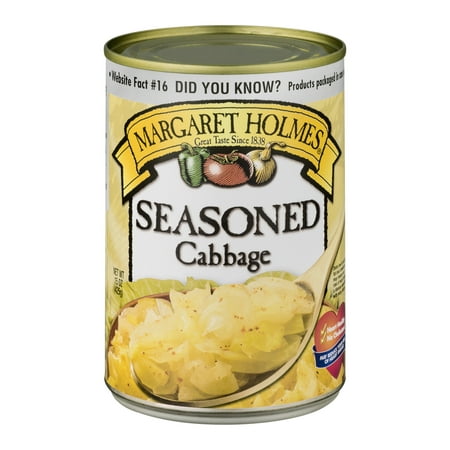 (6 Pack) Margaret Holmes Seasoned Cabbage, 15 Oz (Best Method To Shred Cabbage)