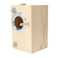 thumbnail image 3 of Etereauty Nest Box Bird Birds Nesting Wooden Parakeet House Decoration Nests Cages Boxes Cockatiel Finch Pet Case Breeding, 3 of 7