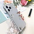 thumbnail image 4 of Designed for iPhone 13 Pro Max Mirror Case Cute 3D Love Hearts Design for Women Girl,Luxury Protective Plating Pattern Bumper Cover Case for iPhone 13 Pro Max 6.7 inch-Silver, 4 of 6