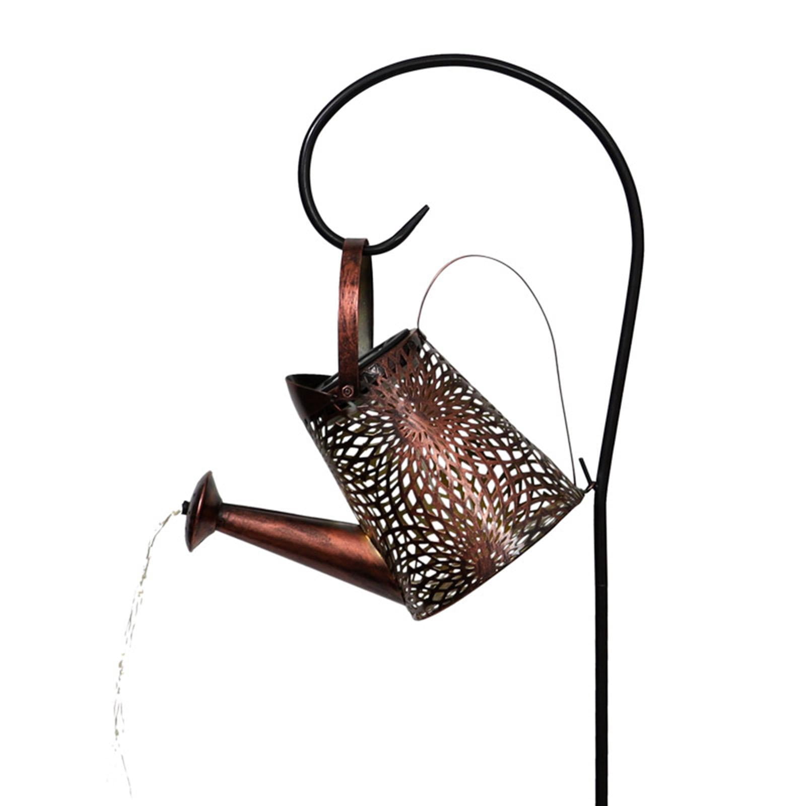 Fzaqwen Shower Garden Art LED Light Bunch Lights Fairy Waterproof Lights, Solar Watering Type D with stand