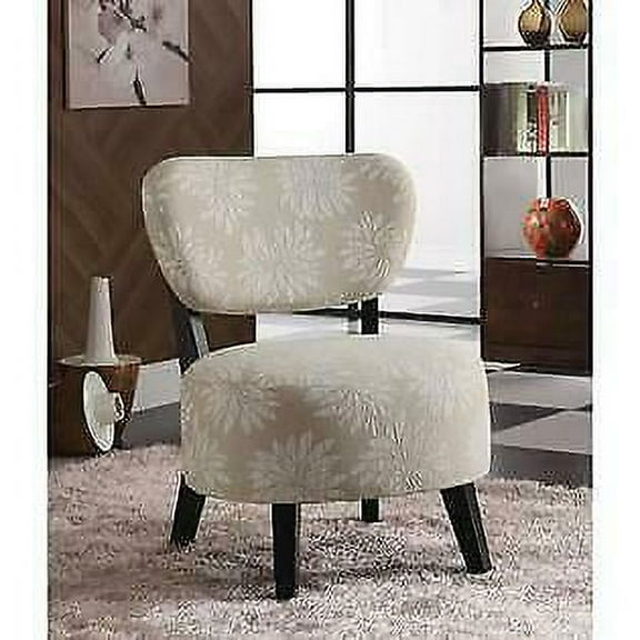 Accent Chair with Padded Seat in Beige 900391