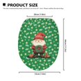 thumbnail image 5 of ZIATUBLE Christmas Santa Claus Toilet Lid Seat Cover with Elastic Edge Toilet Protector Cover Decorative Toilet Seat Covers Lids Reusable Toilet Top Lid Cover Home Accessories Decor, 5 of 6
