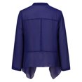 thumbnail image 6 of LoyisViDion Coat Women'S Open Front Light Cardigan 3/4 Sleeve Thin Chiffon Blazer Blue M, 6 of 9