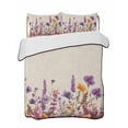 thumbnail image 2 of Quilts King Size, Spring Floral Soft Comforter Bedding Set for Bed, Farmhouse Pastoral Summer Botanical Lightweight Quilted Bedspread with Pillow Cover(2 Pieces) for All Season, 96x106 Inch, 2 of 6