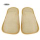 thumbnail image 1 of Juego de pantuflas de calidad hotelera para uso doméstico, 10 pares de pantuflas de viaje cómodas desechables de color amarillo, 1 of 8
