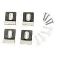 thumbnail image 3 of DOLITY 4 Pieces Stainless Steel Mirror Clips Heavy Retainer Clips for Wall Mounting Stainless White L, 3 of 9