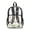 Birds Floral, variant on 17 Inch Clear Backpack, Heavy Duty Koala Star Blue Polka Dot Print Fabric & PVC Transparent Bag with Front Pockets & Side Mesh, Large Capacity See Through Bookbag for School Work Travel